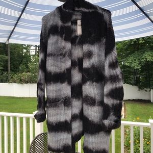 Anthropologie Tie Die Cardigan